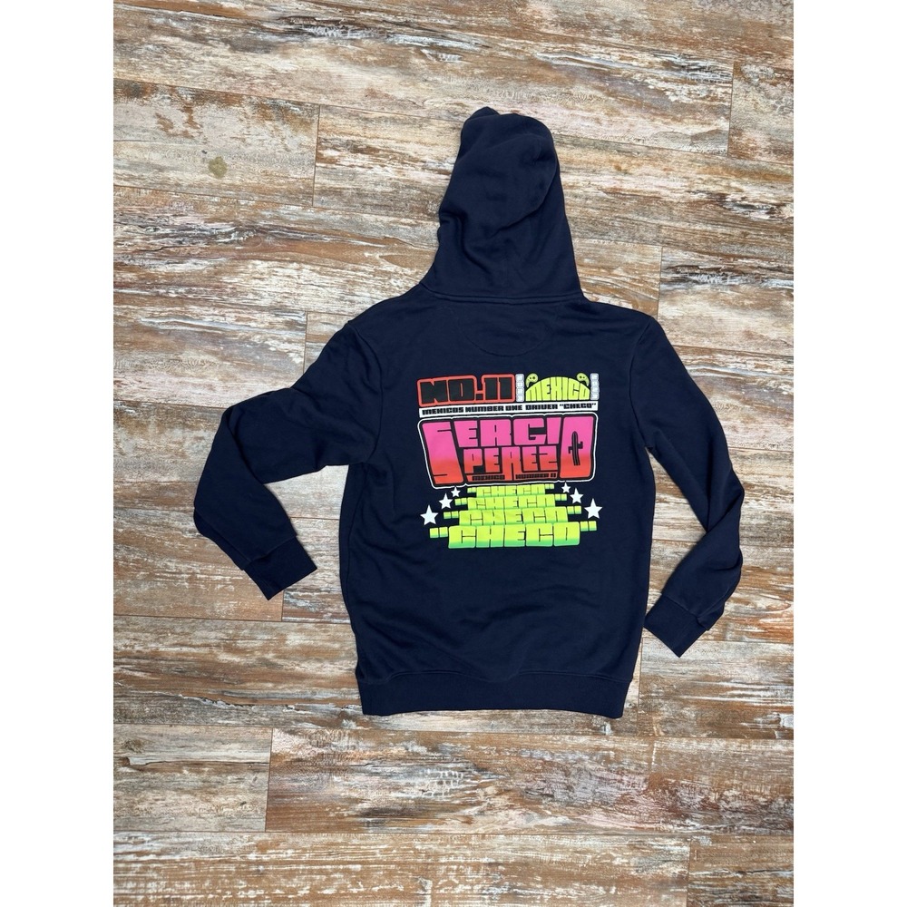 Mens Oracle Red Bull F1 Racing Hoodie Sergio Perez 2023 Mexico Size XS Blue